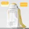 2214560e-482c-46e3-988a-52095ea48aa2_trans.jpeg Clear plastic water bottle with a yellow cap and yellow strap reading HIPIPET, 1500 ml capacity.