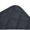 225553051240.jpg Close-up of dark quilted fabric with a square checkerboard pattern and binding along the edge